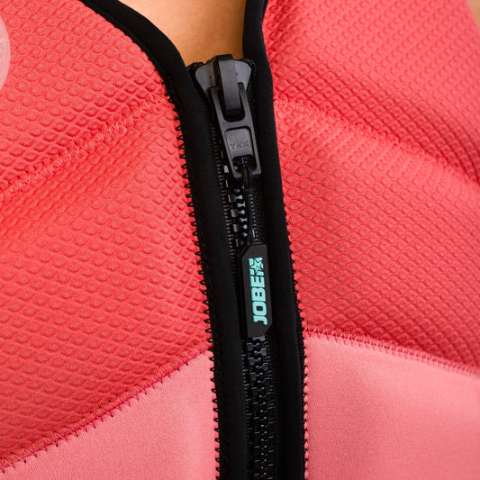 Front-Reißverschluss der Jobe Unify Schwimmweste Damen in Rosa