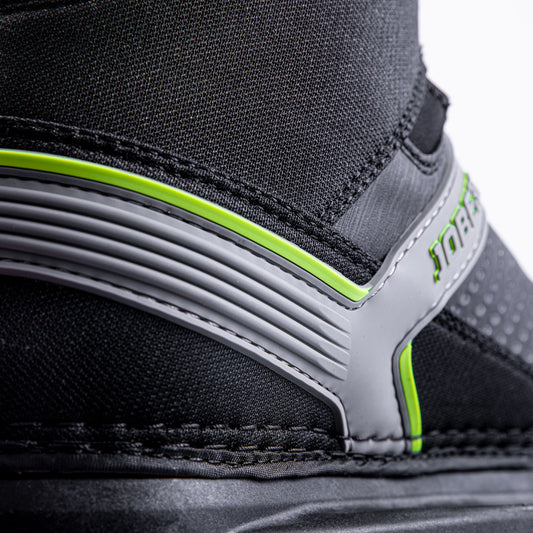 Jobe Charge Bindung – Stiffy-Platten und Schnürung im Detail
