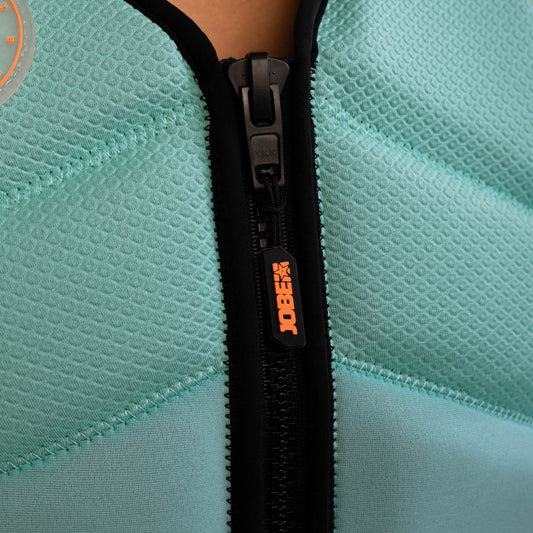 Front-Reißverschluss der Jobe Unify Schwimmweste Damen in Teal