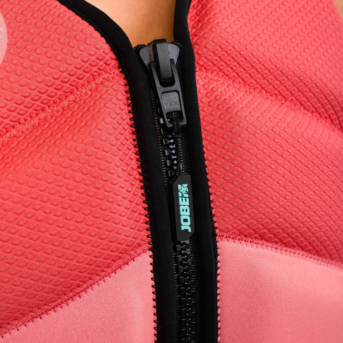Front-Reißverschluss der Jobe Unify Schwimmweste Damen in Rosa