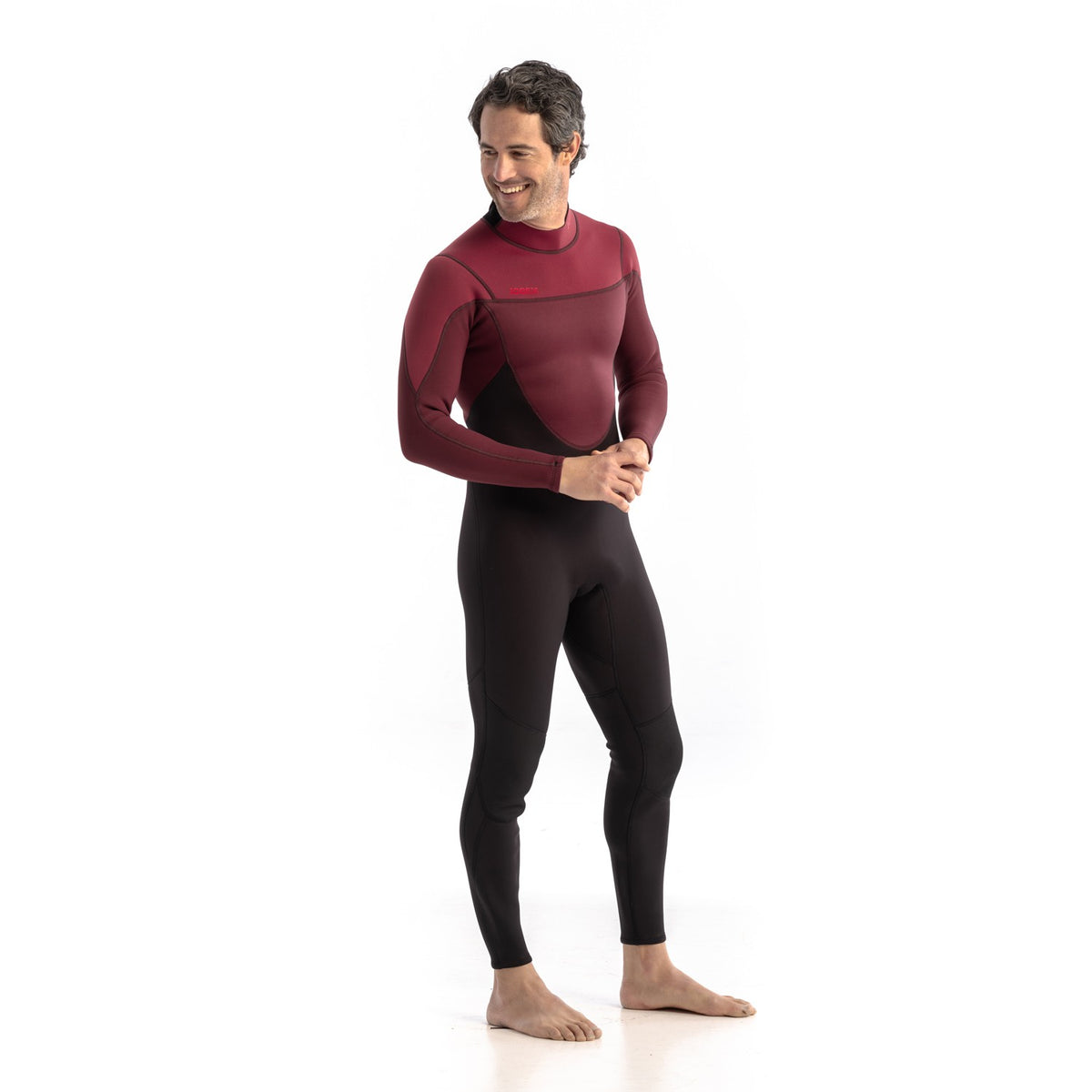 Jobe Perth 3/2 mm Neoprenanzug Herren in Rot – Seitenansicht