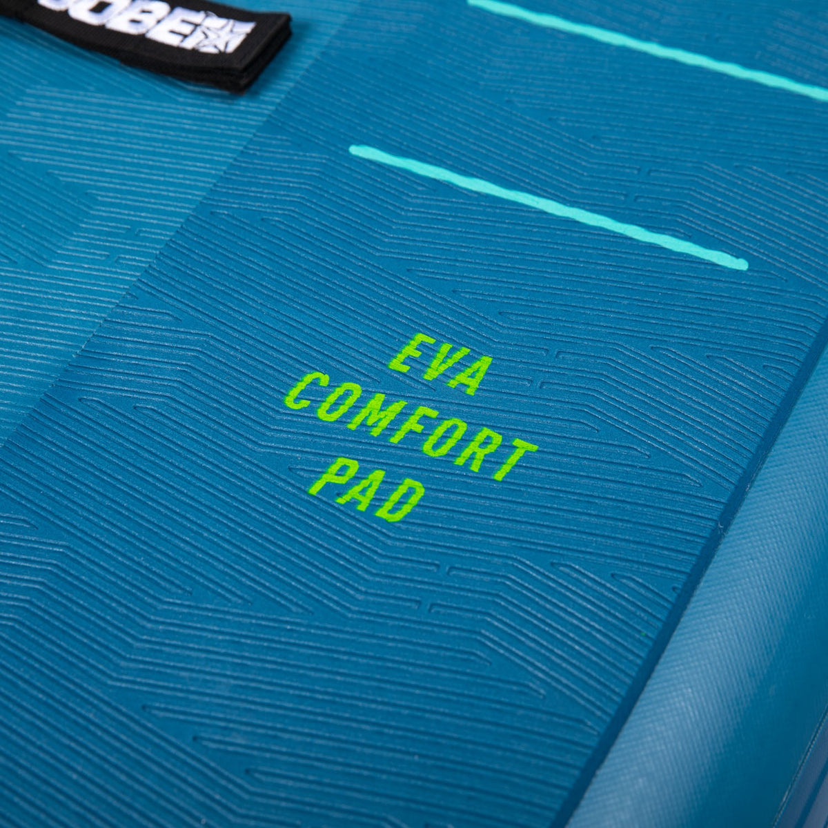 EVA-Komfort-Deckpad des Jobe Aero Yarra 10.6 in Stahlblau