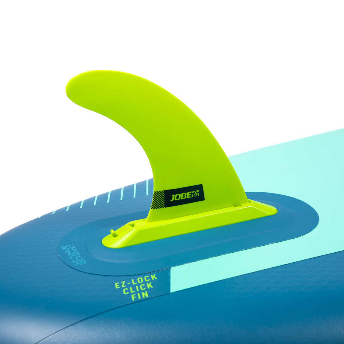 EZ-Lock-Click-Finne am Jobe Aero Yarra 10.6 in Stahlblau