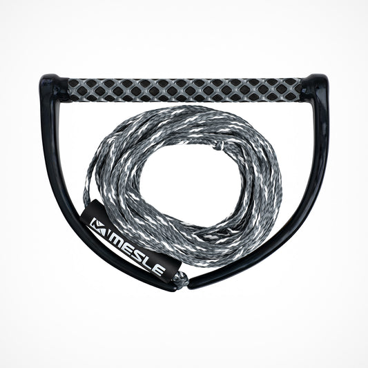 Mesle ONE Wakeboard-Leine mit Hantel in Silber